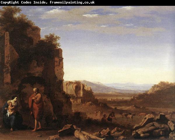 POELENBURGH, Cornelis van Rest on the Flight into Egypt af